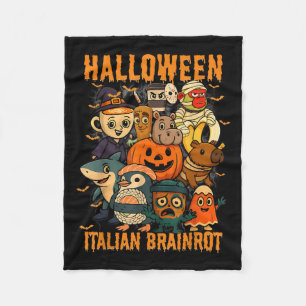 Cobertor De Velo Imagens do Brainrot Italiano Caracteres do Hallowe