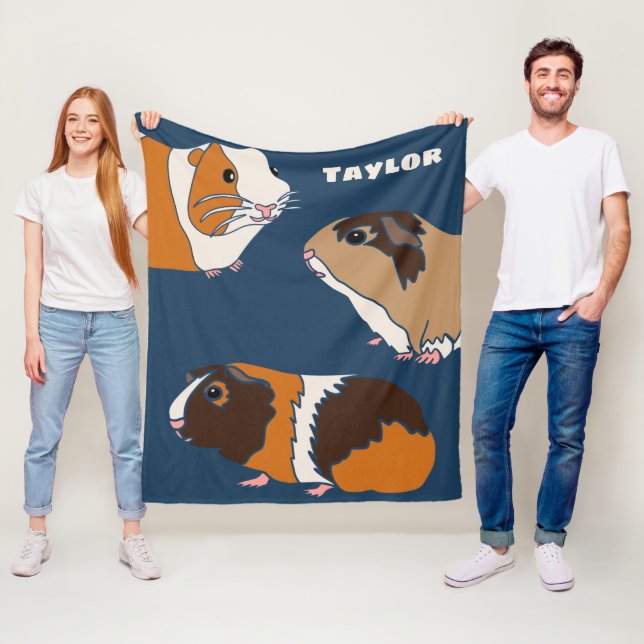 Cobertor De Velo Imagens Personalizadas de Porcos da Guiné (In Situ)