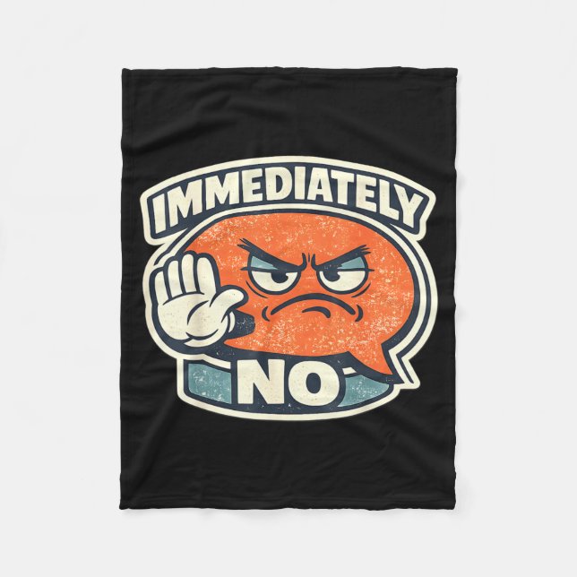 Cobertor De Velo Imediatamente Sem Sarcasmo Humor Ditoza (Frente)