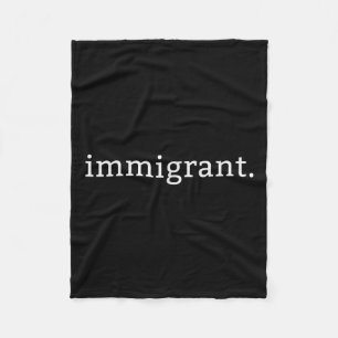 Cobertor De Velo Imigrante Simples Anti-Trump Minimalista