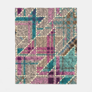 Cobertor De Velo Imitation of indian patchwork pattern with texture