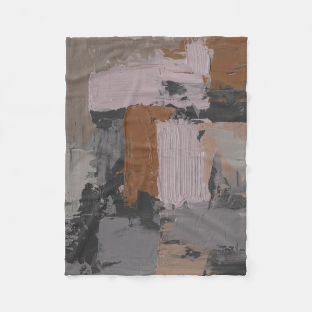 Cobertor De Velo Impasto Abstrato I (Frente)