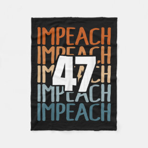 Cobertor De Velo Impeach 47 Vintage Impeach Trump 47 Ant em dificul