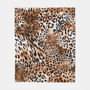 Cobertor De Velo Impressão Afro-Leopardo Invisível