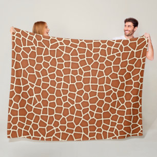 Cobertor De Velo Impressão animal, girafa nas máscaras de Brown d