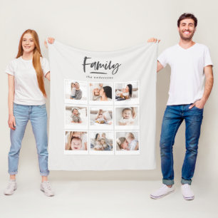 Cobertor De Velo impressão da fotografia da foto da família multi