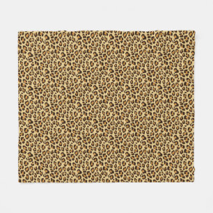 Cobertor De Velo Impressão da pele do leopardo