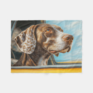 Cobertor De Velo Impressão de Arte de Cachorro Manchado em Aventura