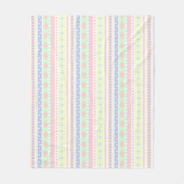 Cobertor De Velo Impressão de Bebê Pastel