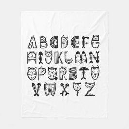 Cobertor De Velo Impressão de Cartoons de Cat