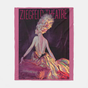 Cobertor De Velo impressão de cobrir de Teatro Ziegfeld em 1927