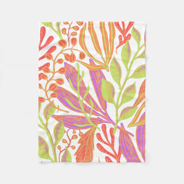 Cobertor De Velo Impressão de cor vibrante (Frente)