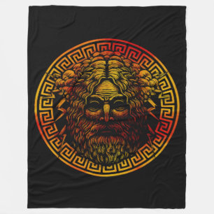 Cobertor De Velo Impressão de Escudo Antigo de Zeus