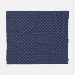 Cobertor De Velo Impressão de Estilo de Fibra Azul de Carbono Real