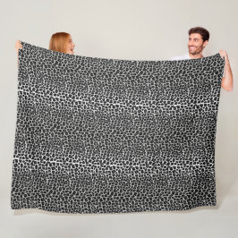 Cobertor De Velo Impressão de leopardo-da-neve