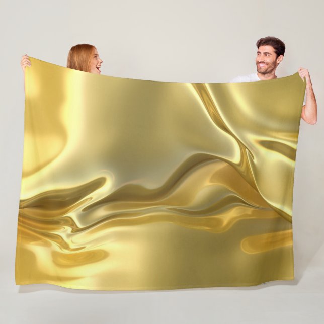 Cobertor De Velo Impressão Digital Ouro Líquido (In Situ)