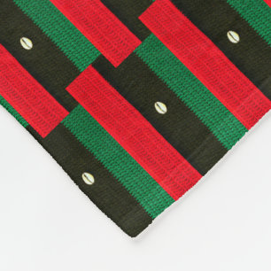 Cobertor De Velo Impressão do Crochet Vermelho Negro-Africano