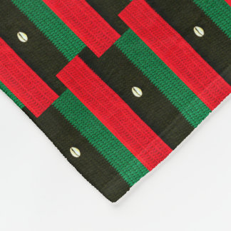 Cobertor De Velo Impressão do Crochet Vermelho Negro-Africano