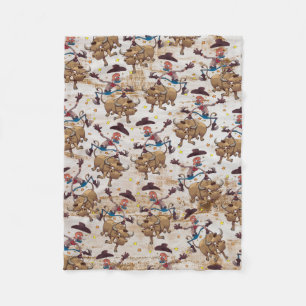 Cobertor De Velo Impressão dos desenhos animados da equitação de