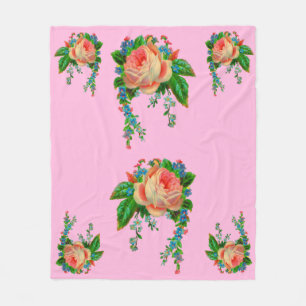 Cobertor De Velo Impressão floral vitoriano