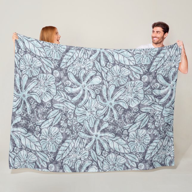 Cobertor De Velo Impressão Havaiana Naupaka ilima tiare flores (In Situ)