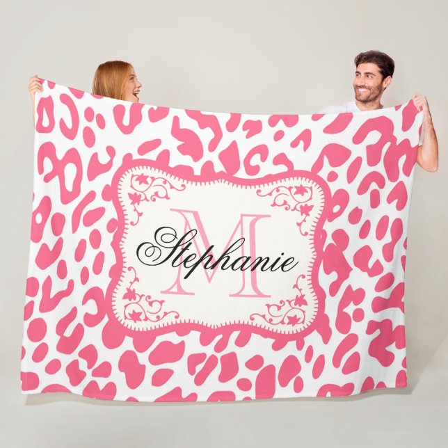 Cobertor De Velo Impressão Leopardo Rosa (In Situ)