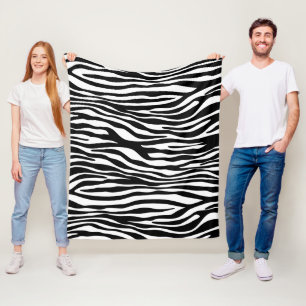 Cobertor De Velo Impressão Zebra, Banhas Zebra, Preto E Branco
