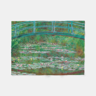 Cobertor De Velo Impressionista da Ponte Calçada Claude Monet