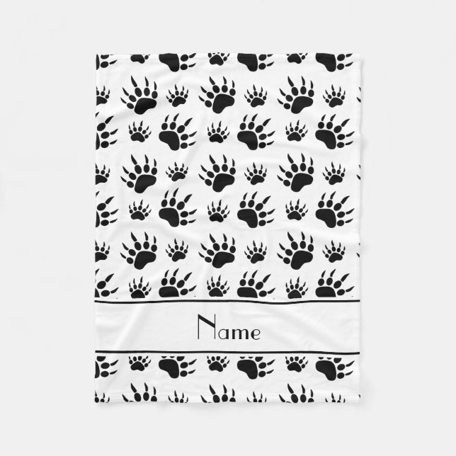 Cobertor De Velo Impressões conhecidos personalizados da pata de (Frente)