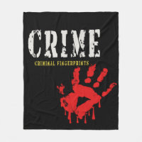 impressões digitais criminais Fleece Blanket