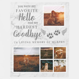 Cobertor De Velo Imprime Foto Personalizada Do Memorial Pet