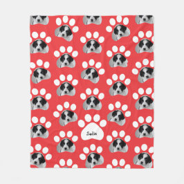 Cobertor De Velo Imprimir Foto Impressa Pet Paw