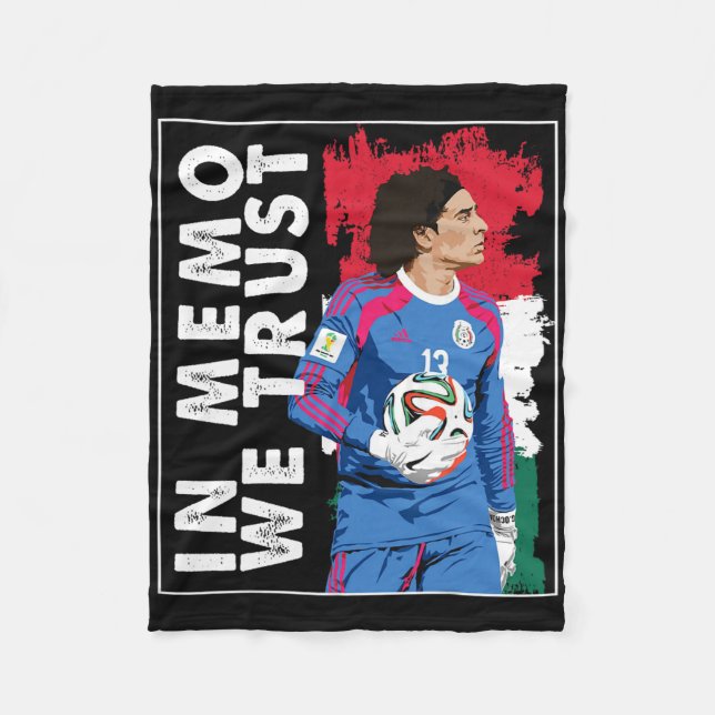 Cobertor De Velo In Memo Ochoa We Trust Mexican Soccer  (Frente)