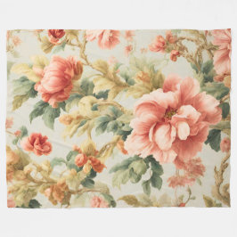 Cobertor De Velo Incríveis Flores, Folhas. Pintura