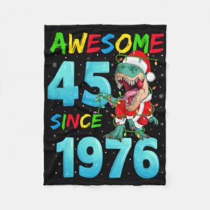 Cobertor De Velo Incrível 45 Desde 1976 Dinossauro 45º Aniversário