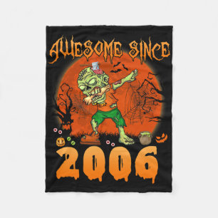 Cobertor De Velo Incrível desde 2006 Halloween 16th Birthday Dabbin