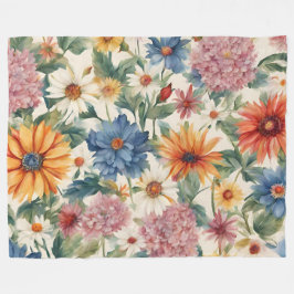 Cobertor De Velo Incrível Flores de Jardim de Verão