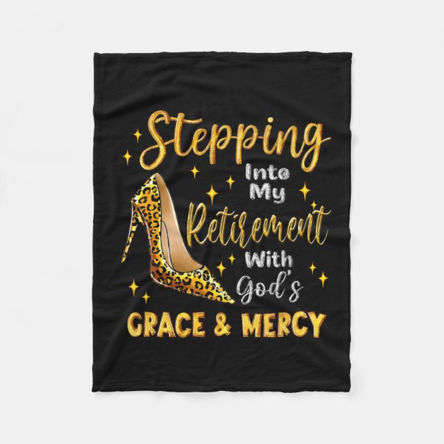 Cobertor De Velo Indo para minha aposentadoria com a graça de Deus  (Frente)