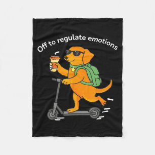 Cobertor De Velo Indo regular as emoções cachorro dachshund engraça