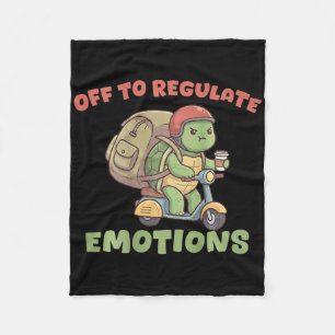 Cobertor De Velo Indo Regular Emocões Humor Engraçado de Tartaruga 