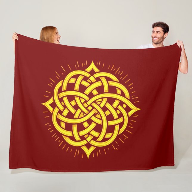 Cobertor De Velo Infinite Harmony: Sacred Mandala Celtic Symbol Art (In Situ)