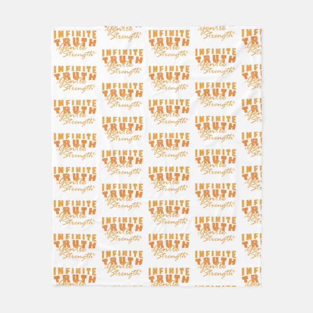 Cobertor De Velo Infinite Truth, Gentle Strength Blanket (Frente)