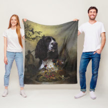 Inglês Springer Spaniel com faisão