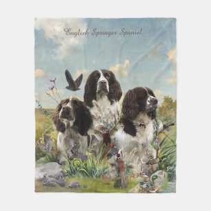 Cobertor De Velo Inglês Springer Spaniels, Arte