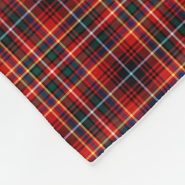 Cobertor De Velo Innes Clan Bright Red Tartan (Quina)