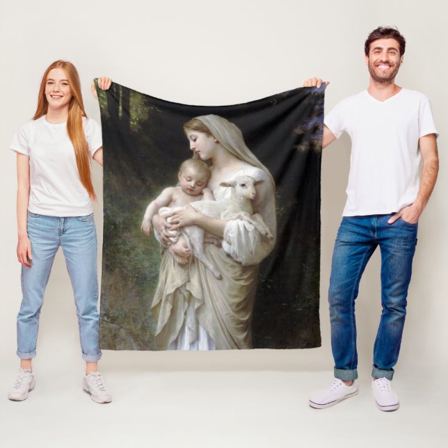 Cobertor De Velo Inocência (Madona e Menino), Bouguereau (In Situ)