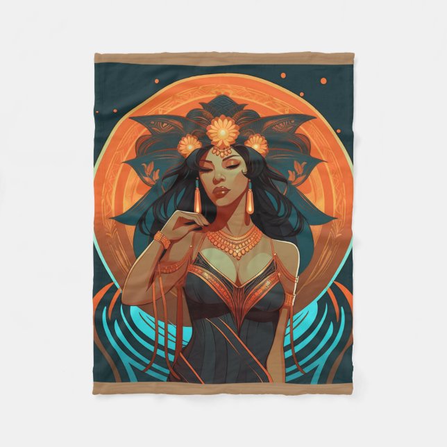 COBERTOR DE VELO INSPIRAÇÃO NATIVA #2 (Frente)