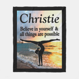 COBERTOR DE VELO INSPIRADAMENTE INSPIRADOR DE GINÁSTICOS PERSONALIZ