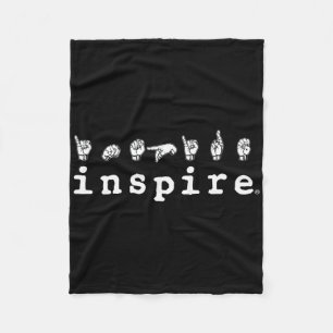 Cobertor De Velo Inspirar Marca Língua de Sinais Americana Asl Surd