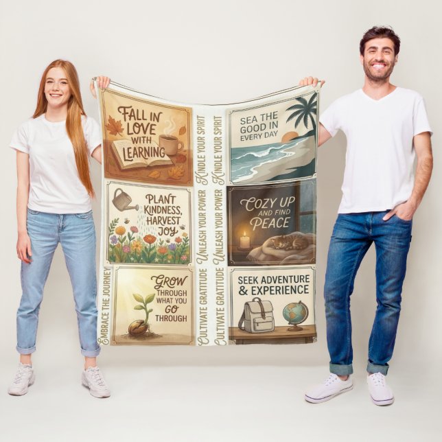 Cobertor De Velo Inspirational Quote Art Sticker Sheet (In Situ)